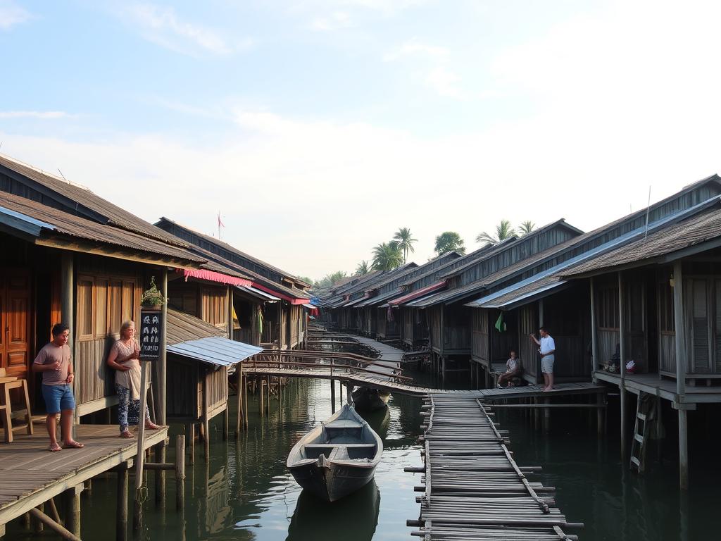 Kampung Vietnam di Batam dengan rumah-rumah tradisional dan suasana desa yang tenang
